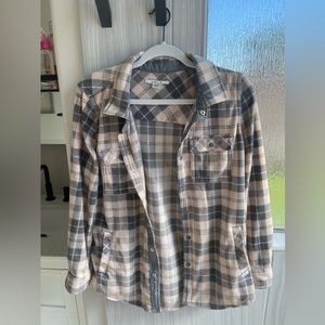 O’Neill plaid flannel print shacket jacket